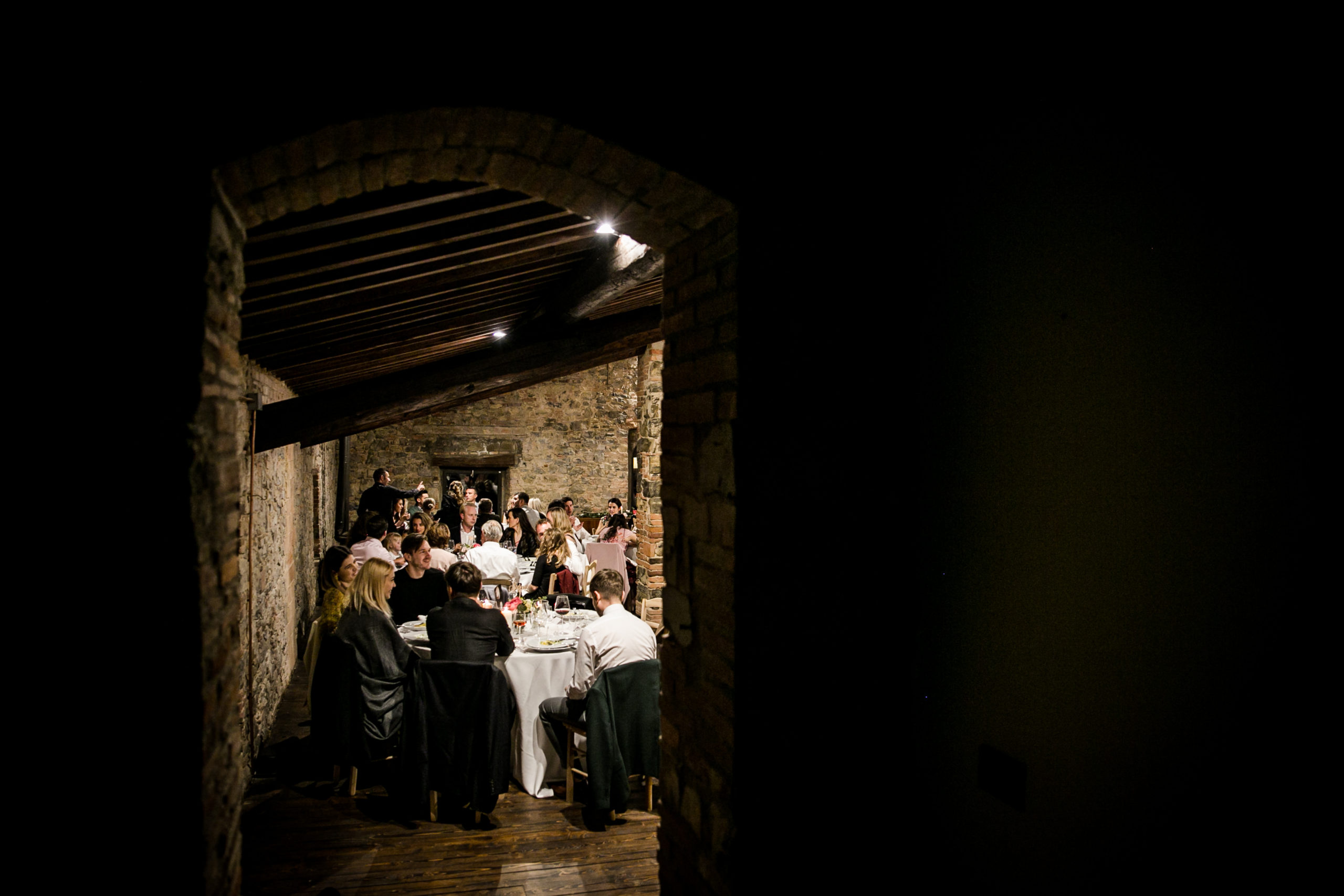 dinner tuscany wedding